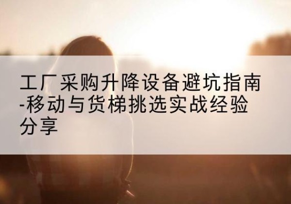 林芝移动式升降机怎么选-工厂采购升降设备避坑指南-移动与货梯挑选实战经验分享